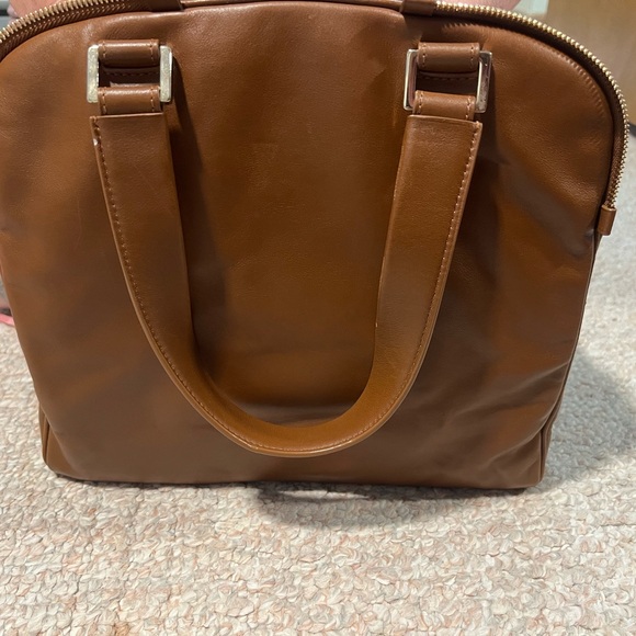 JIMMY CHOO Justine Handbag/Tote Brown/Tan Leather Shoulder Bag - Picture 2 of 16